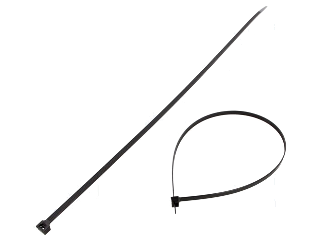 Kabelbinder; L: 600mm; W: 7,6mm; polyamide; 535N; zwart; Ømax: 175mm Kabelbinder; L: 600mm; W: 7,6mm; polyamide; 535N; zwart; Ømax: 175mm